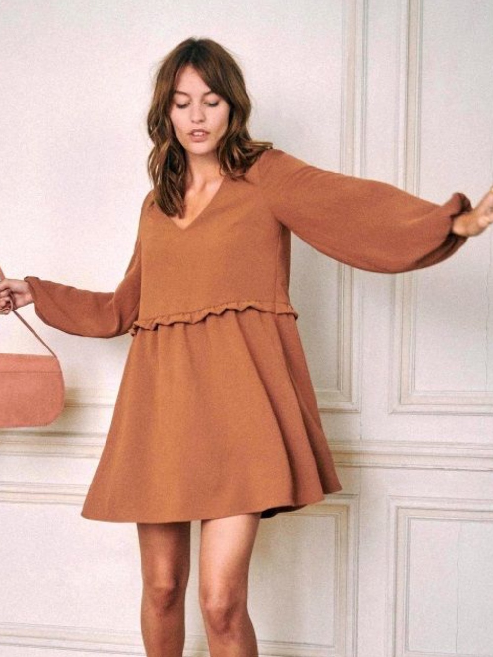 Sezane Penelope Dress Noisette - Size 36